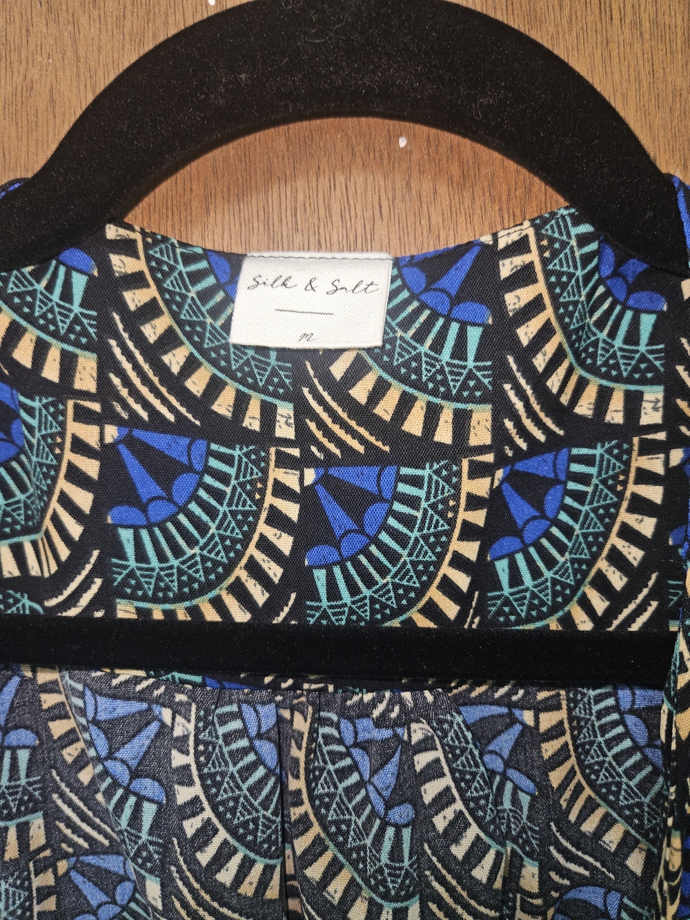 Silk & Salt Journey Maxi Wrap Dress African Peacock - Picture 3 of 4